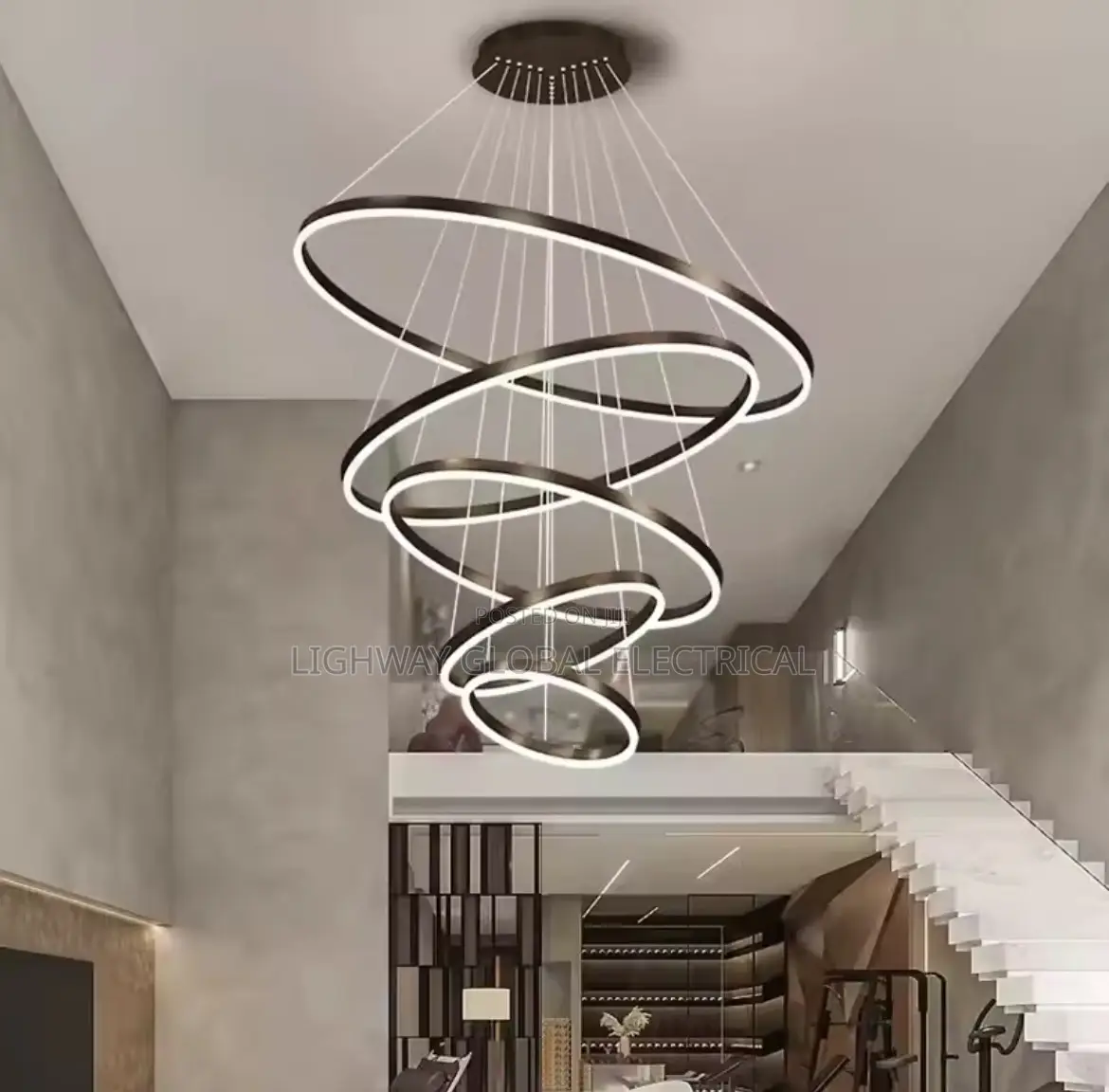 5 Ring Chandelier