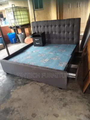 Quality 6 by 6 Bedframe and a Bedside Drawer