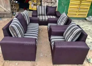 Complete Set of 7 Seater Pillow Back Sofas