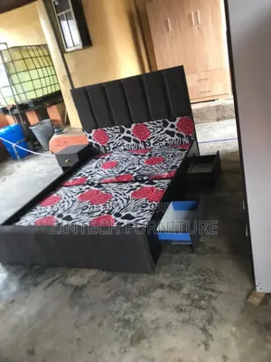 4.5 by 6 Bedframe With a Bedside Drawer Ad Additional Drawers