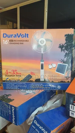 Duravolt 16 Inches Solar Rechargeable Fan