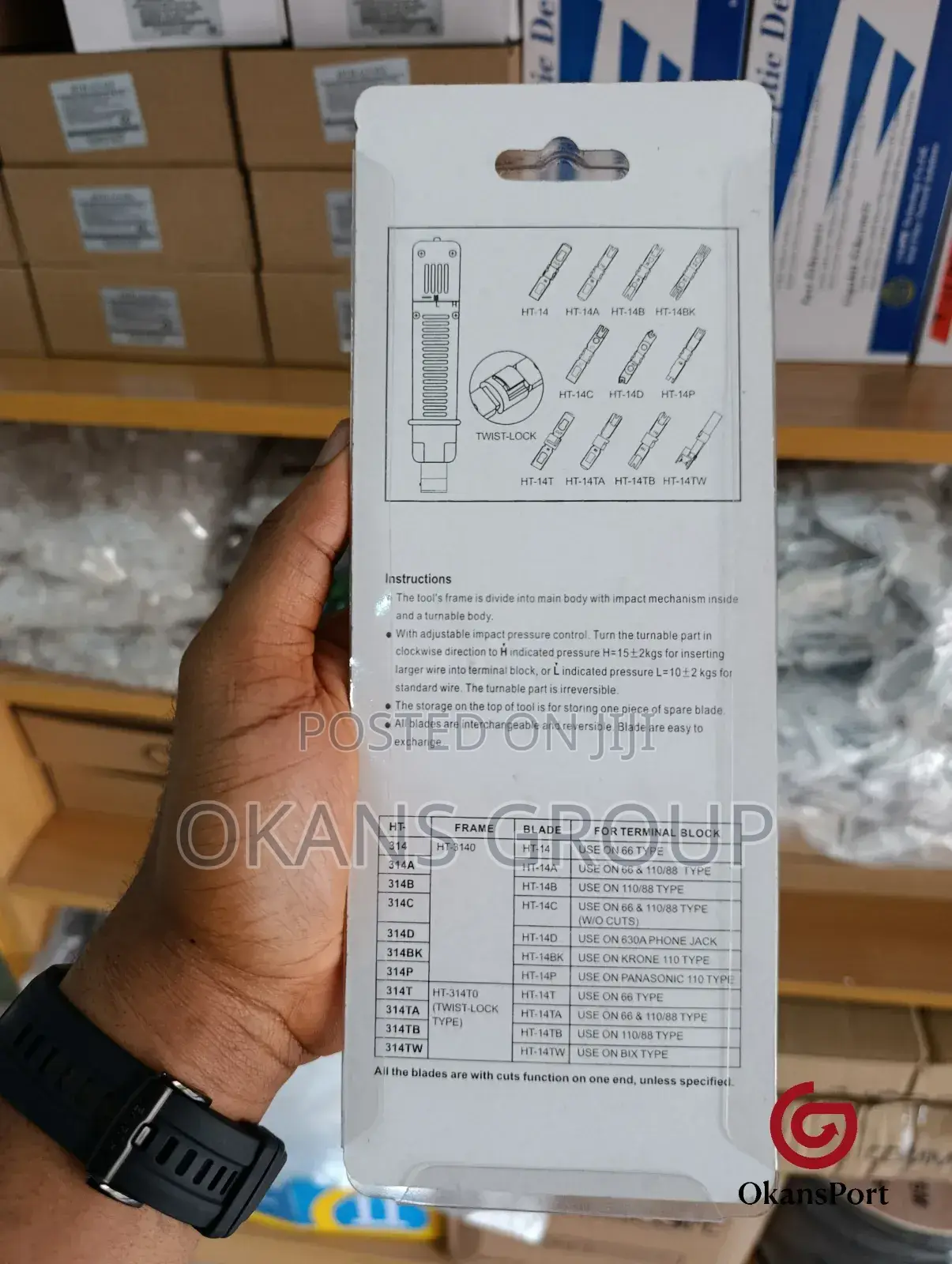 Impact Punch Down Tool Ht-314b | Network Cable Termination Tool | Idc
