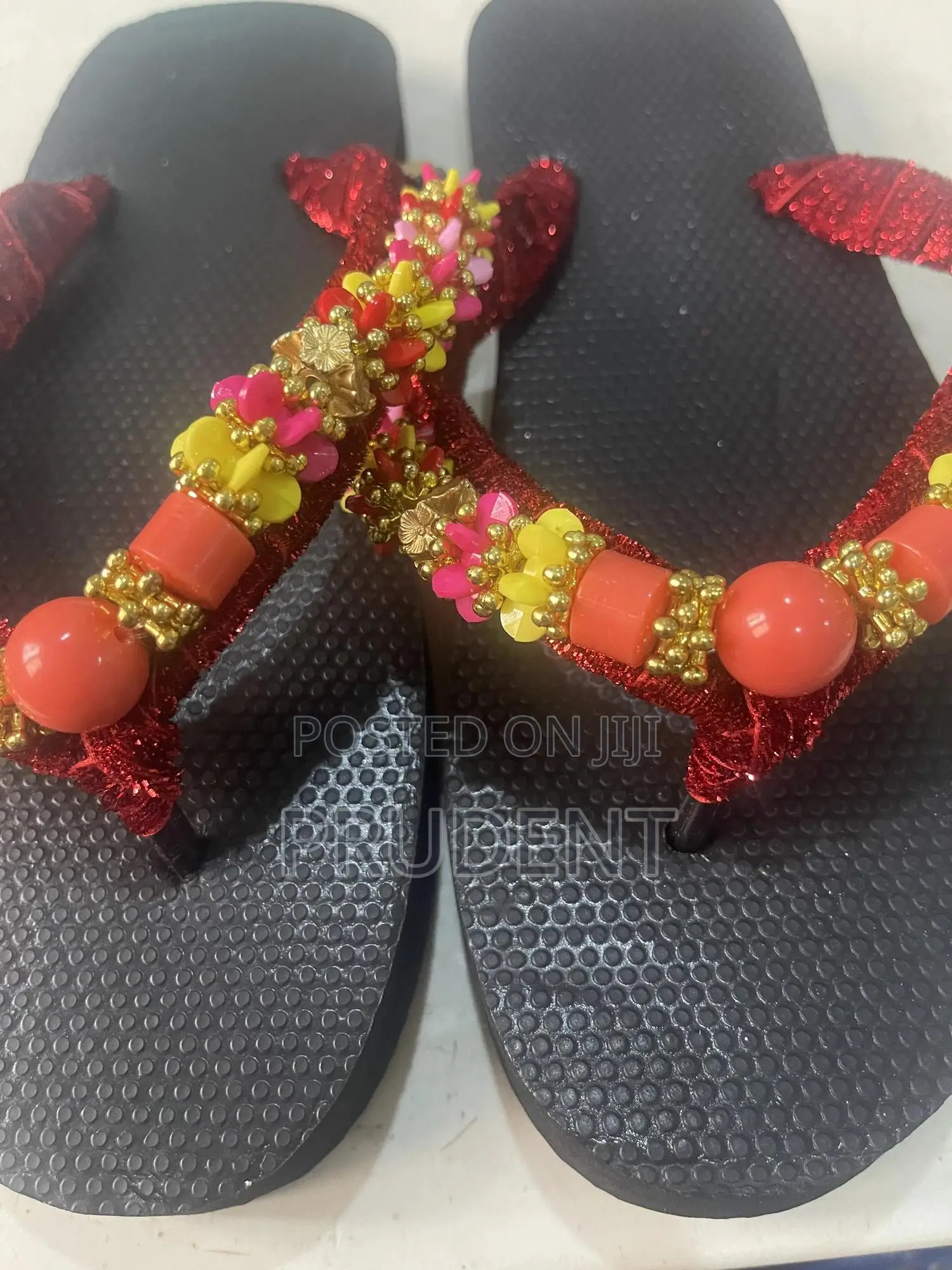 Slippers With Beautiful Beads