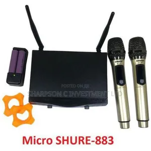 Shure Ut-883 Professional Wireless Microphone System Dual Uhf Mic
