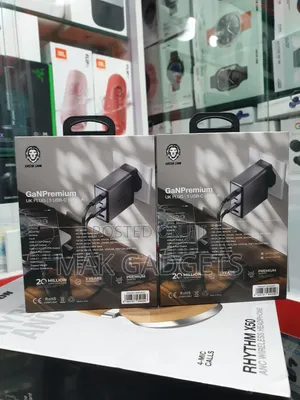 Green Lion Gan Premium Uk Plug Wall Charger 140w - Gray