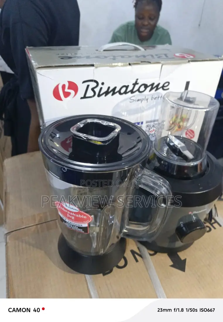 Binatone High-Capacity Blender With Grinder Jar