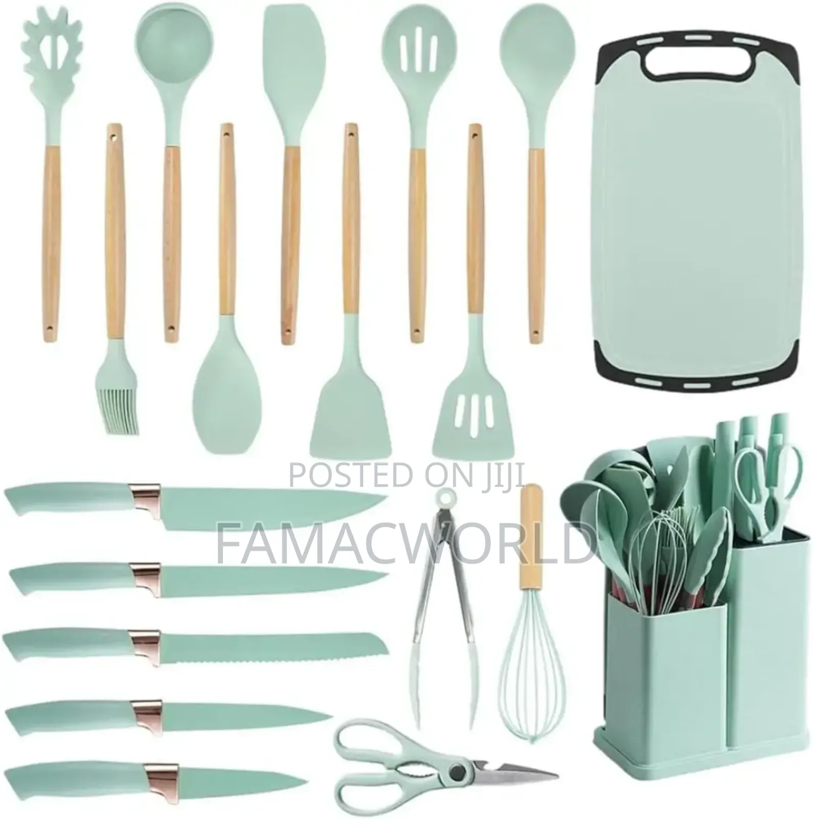 Silicon Cooking Set With Knives