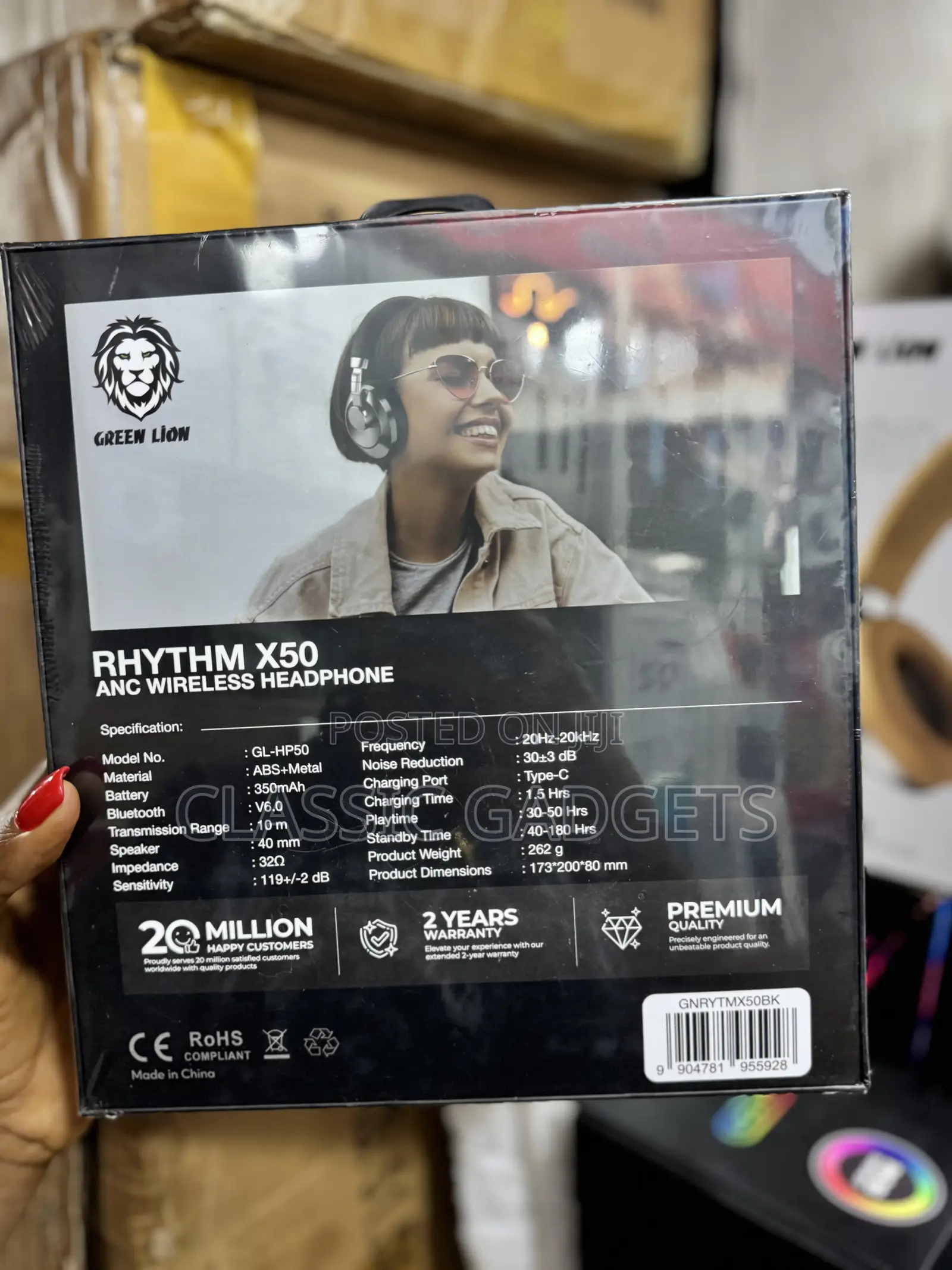 Green Lion Rhythm X50 Anc Wireless Headphone