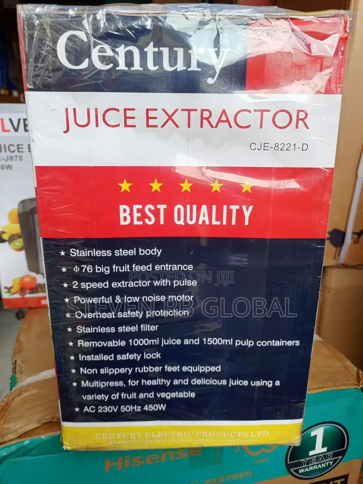 Century Juice Extractor | Cje-8221-D
