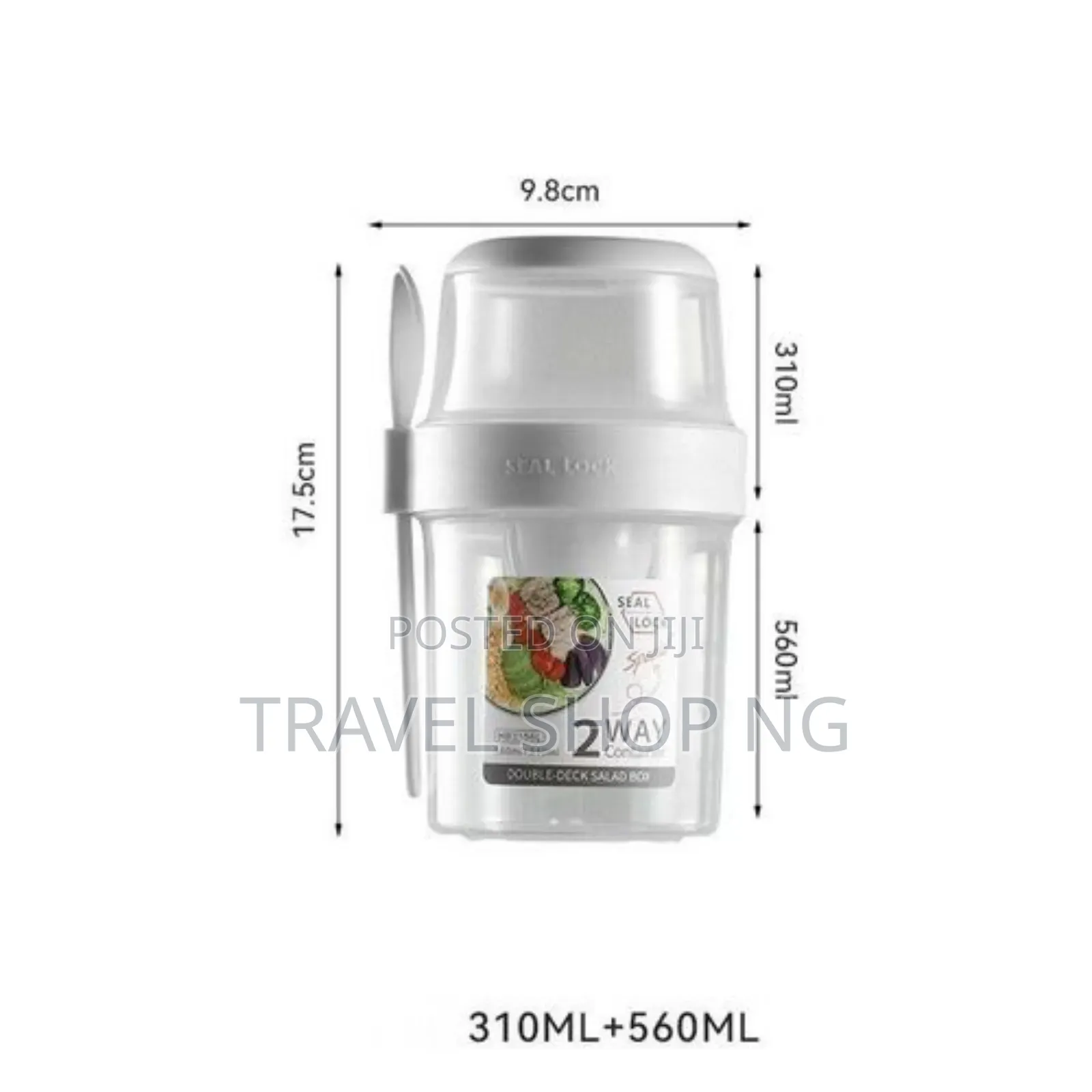 Seal Lock 2 Way Container | Reusable Parfait Cups