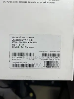 New Microsoft Surface Pro 16GB Qualcomm Snapdragon X Elite SSD 1T