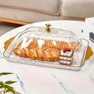 Acrylic Food Tray With Cover Set