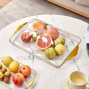 Acrylic Food Tray With Cover Set