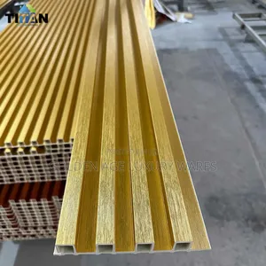 Luxury Gold Fluted Panel
