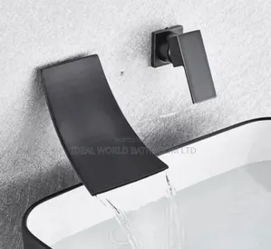 Black Waterfall Conduit Wall Tap