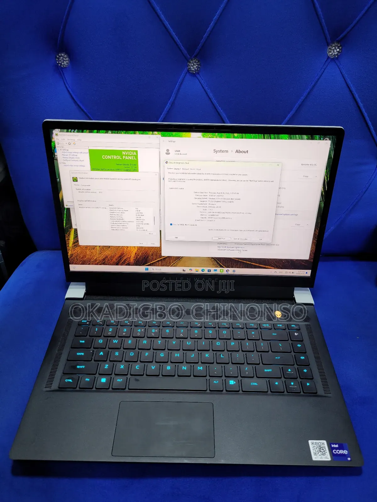 Laptop Dell Alienware X15 R1 32GB Intel Core i9 SSD 1T