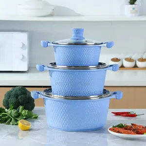 6pcs Aluminum Cookware/Pot (24/28/32)
