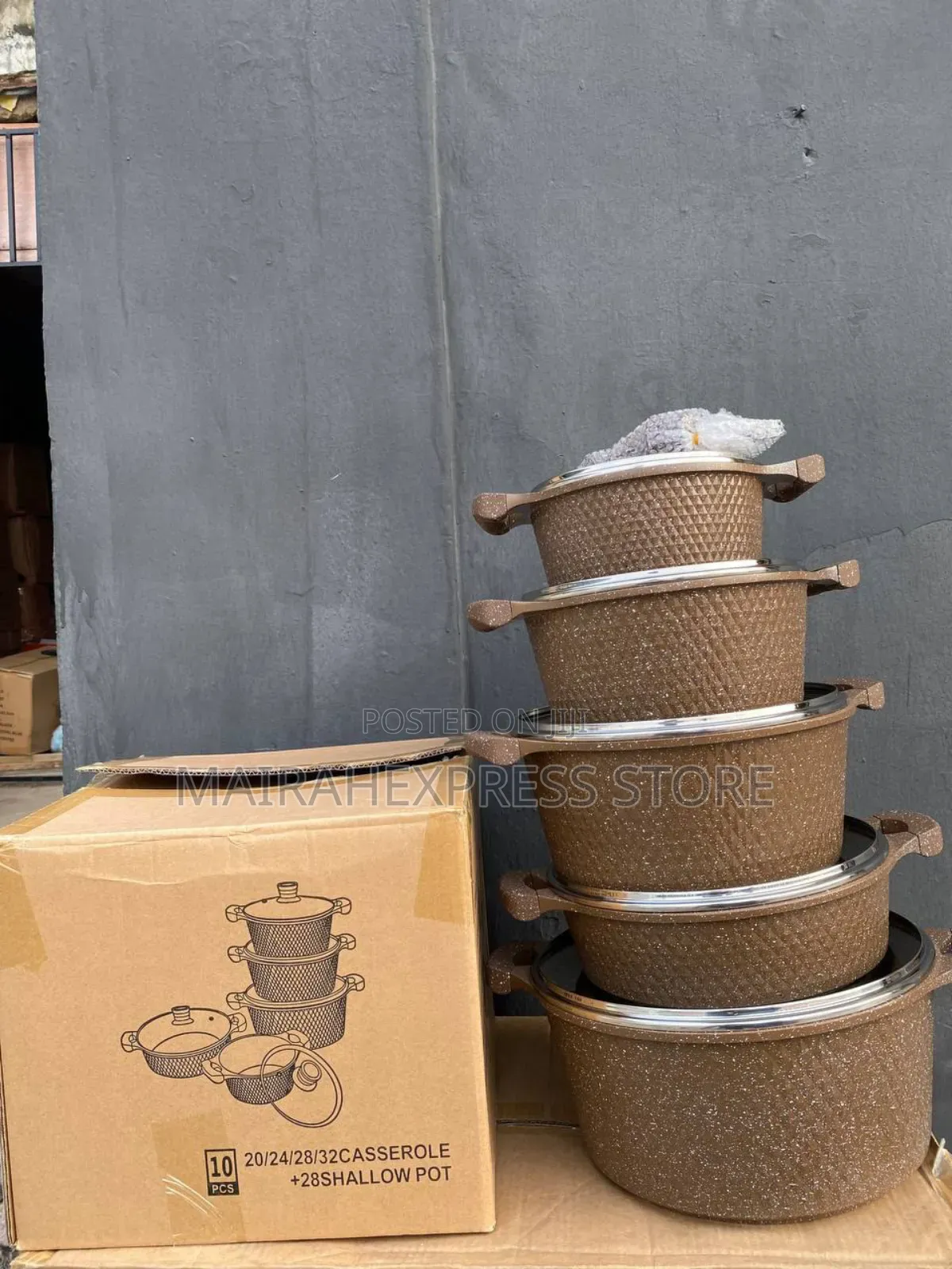 10pcs Aluminum Cookware/Pots Set