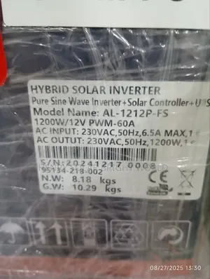 Fivestar 1.2kva 12v Hibrid Inverter