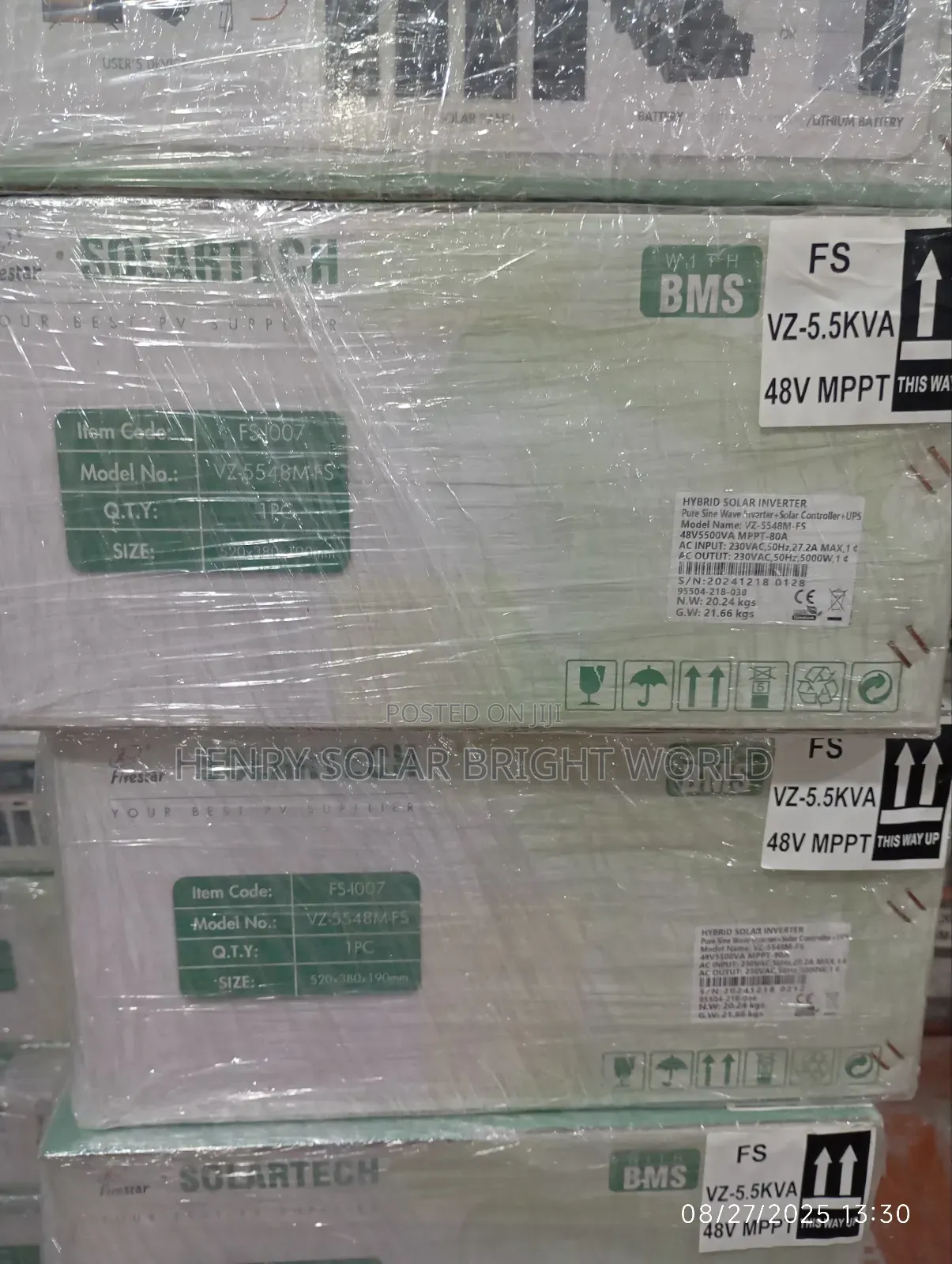 Fivestar 5.5kva 48v Tranformer Based Hibrid Inverter