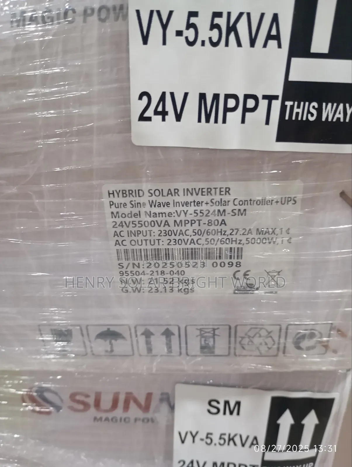 Sunmagic 5.5kva 24v Tranformer Based Hibrid Inverter