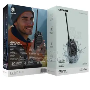 Green Lion Gpx700 Walkie Talkie - Black