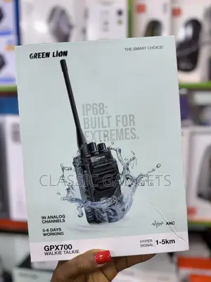 Green Lion Gpx700 Walkie Talkie - Black