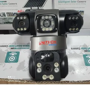 CCTV Solar Camera Three Lens Is Available With Warranty
