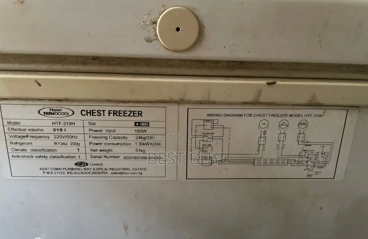White Freezer