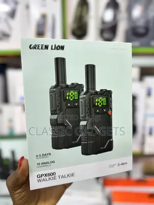 Green Lion Gpx600 Walkie Talkie - Black