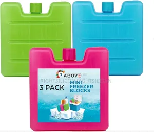 Usa 3pk Mini Freezer Blocks, Long Lasting Reusable Family Pack