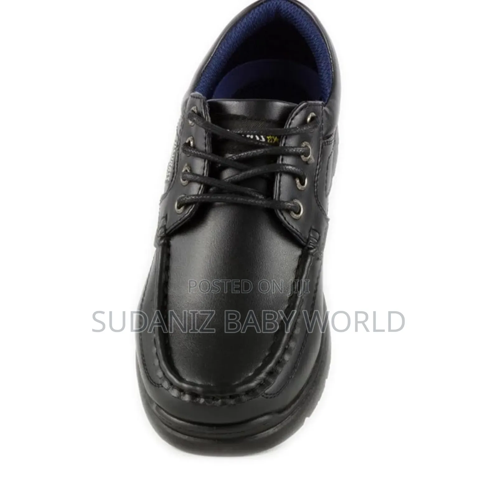 Us Brass Boys Black Microfresh Lace Up Shoe - Black. Size ,44,45