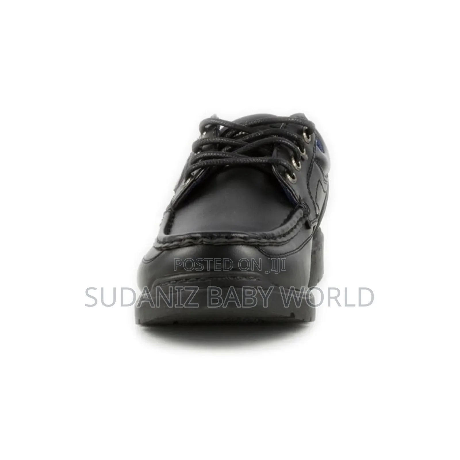 Us Brass Boys Black Microfresh Lace Up Shoe - Black. Size ,44,45