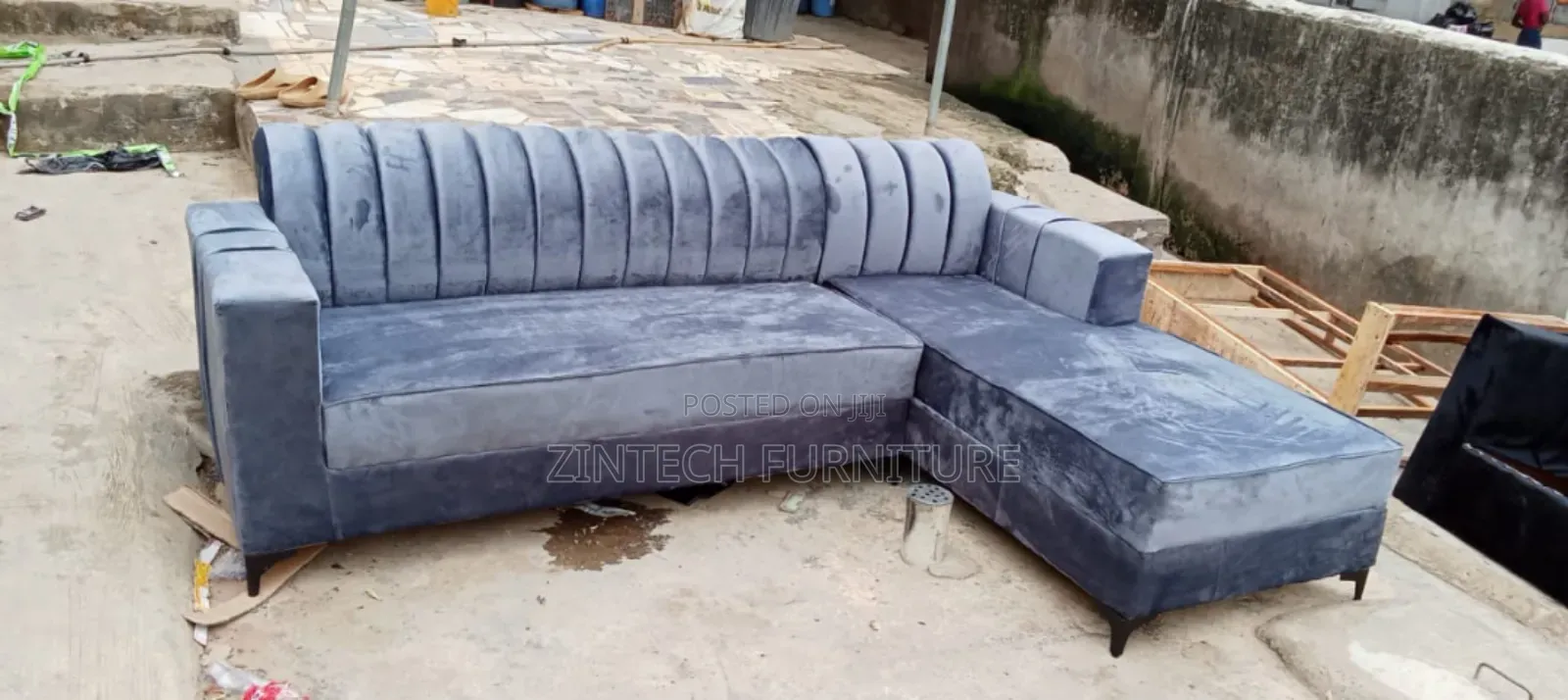 Gray L-Shaped Sofas