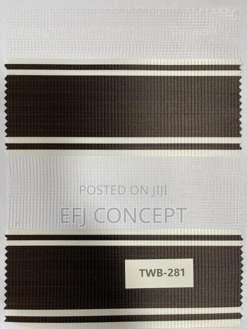 Day And Night Window Blind - Attractive Brown Double Thin Single Broad