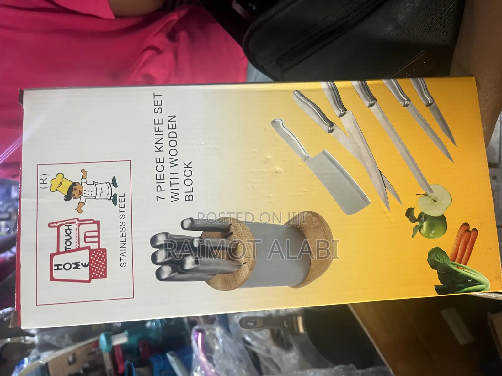 7pcs Stainless Knife Set With Wooden Block