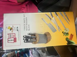 7pcs Stainless Knife Set With Wooden Block