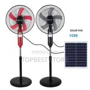 Rechargeable Solar Standing Fan