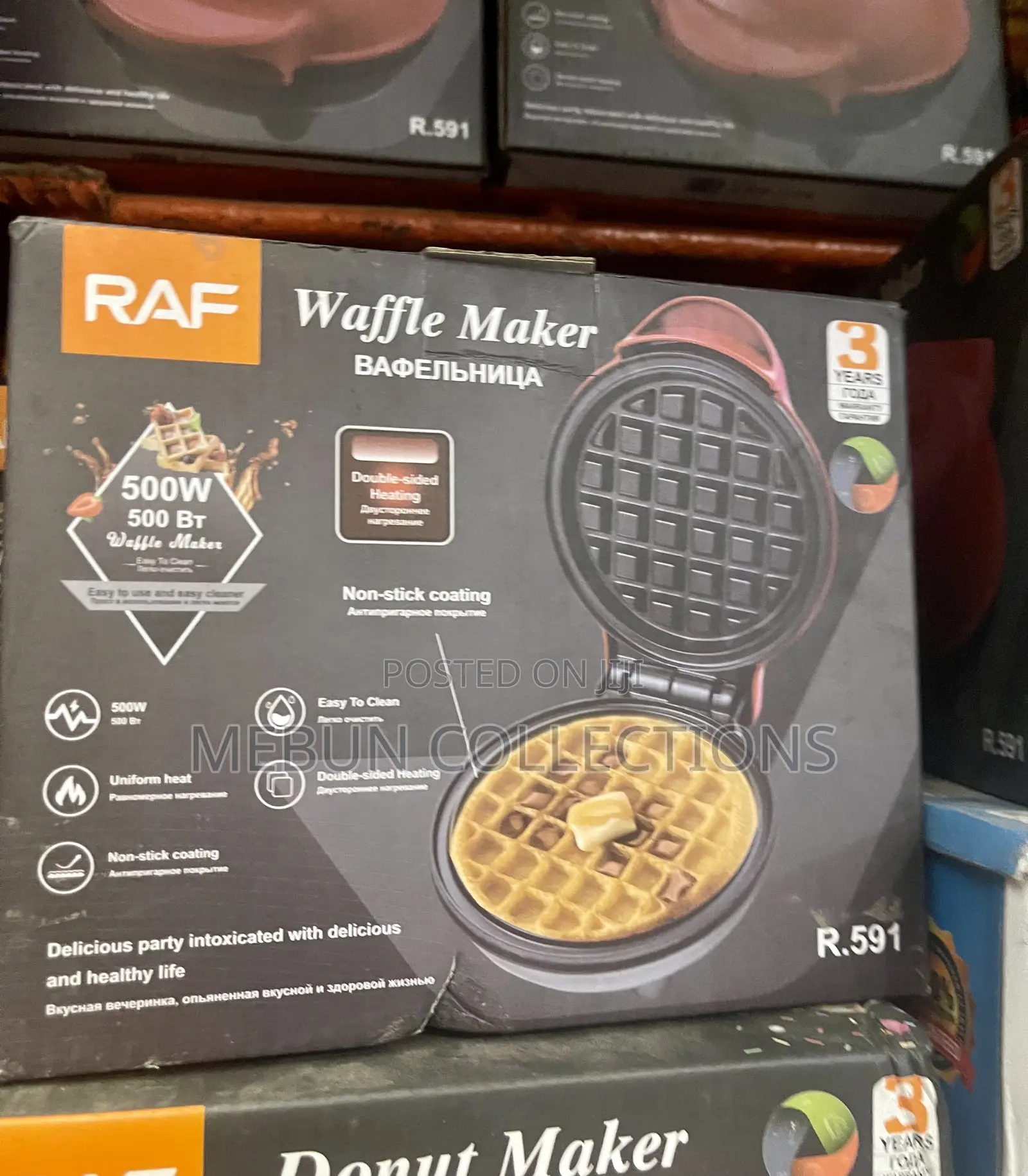 Raf Waffle Maker 500w