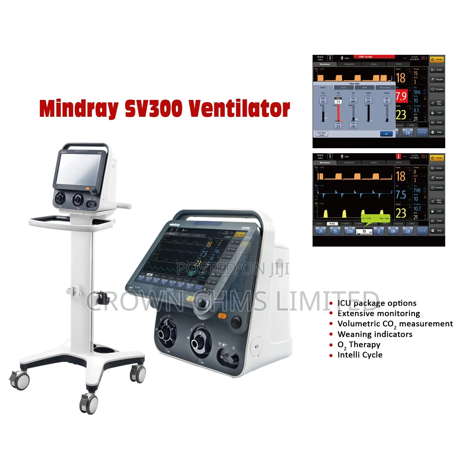 Mindray Sv 300mindray Sv300 Ventilator – Compact Reliable