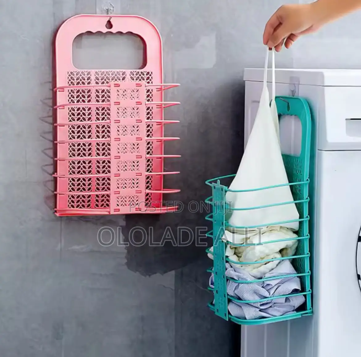 Plastic Storage Frame Foldable Dirty Clothes Basket