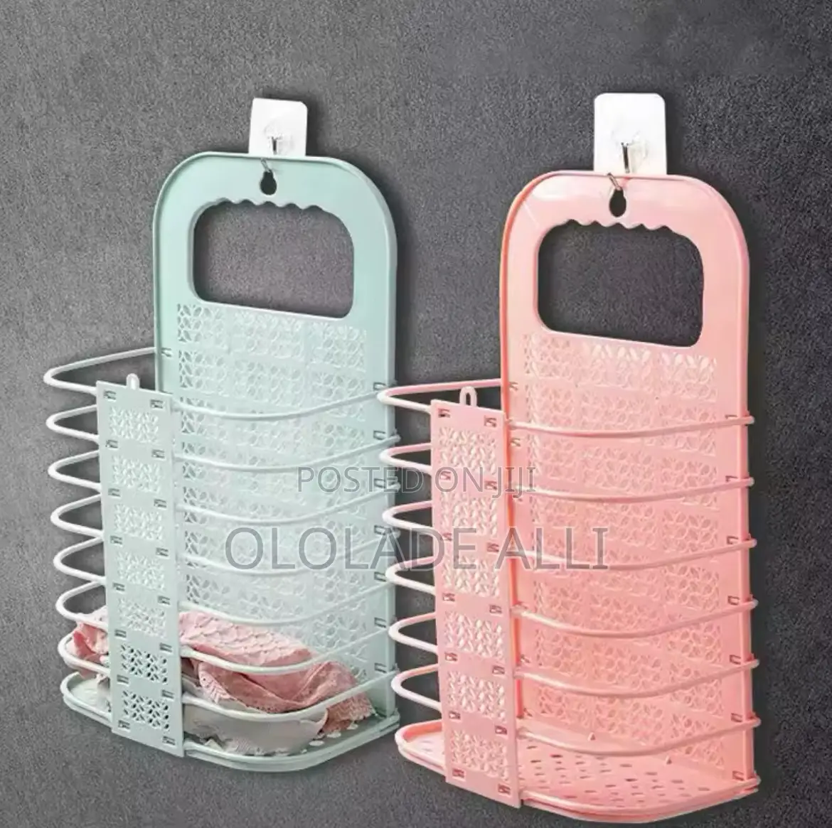 Plastic Storage Frame Foldable Dirty Clothes Basket