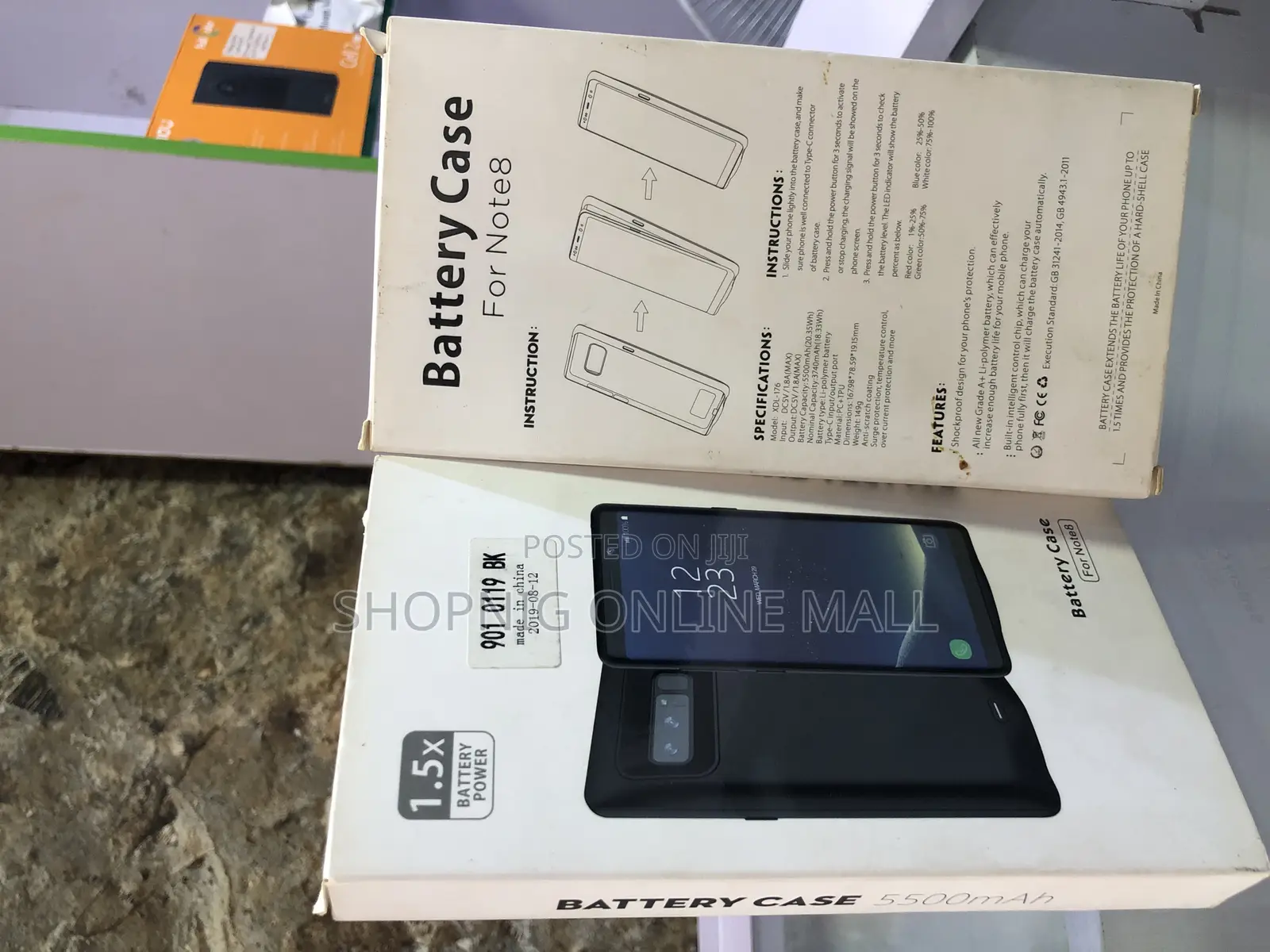 Powerbank Case for Samsung Note 8