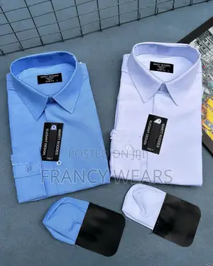 Office White and Blue Shirts Available in Sizes