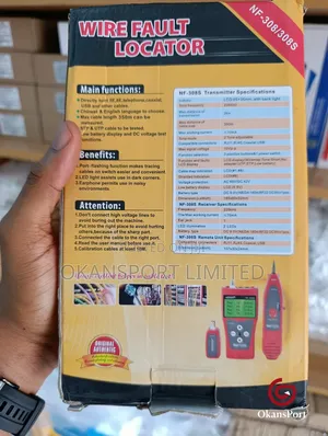 Wire Fault Locator Nf-308/308s –Tester Tracer (Rj45, Rj11, Coax, Usb)