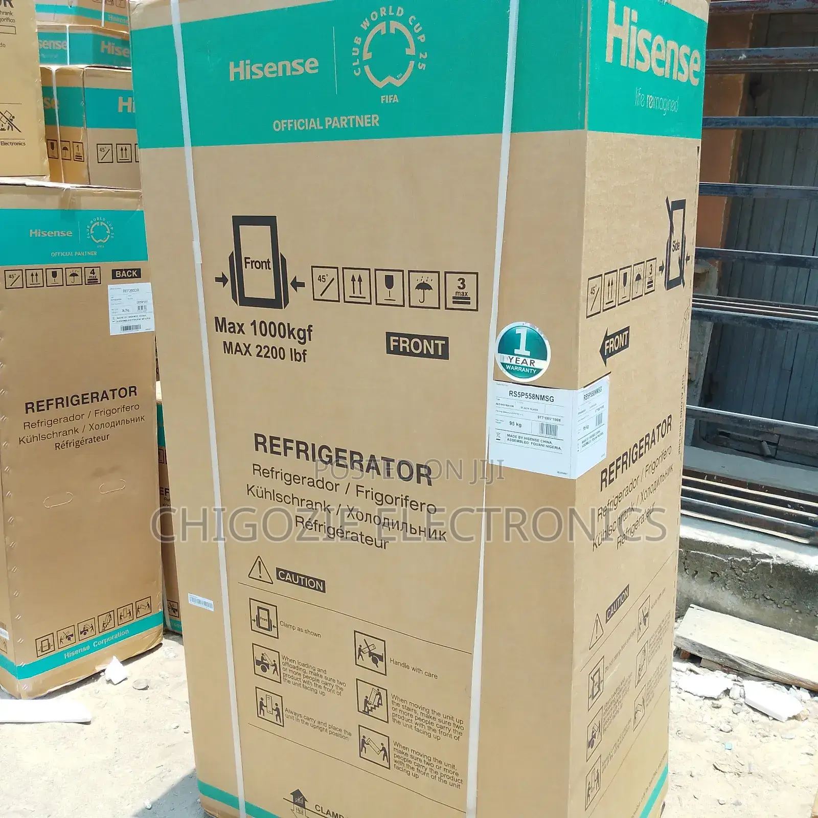 Hisence 2 Door Refrigerator Side by Side