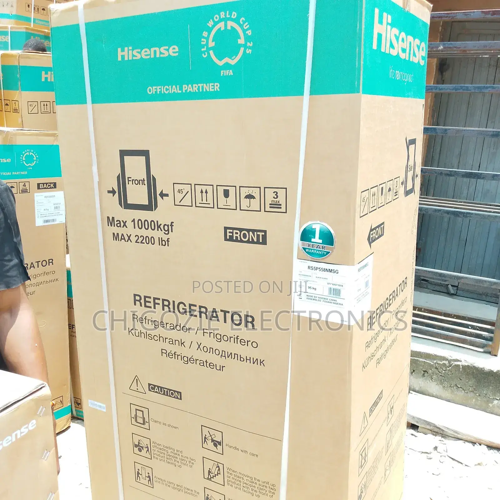 Hisence 2 Door Refrigerator Side by Side