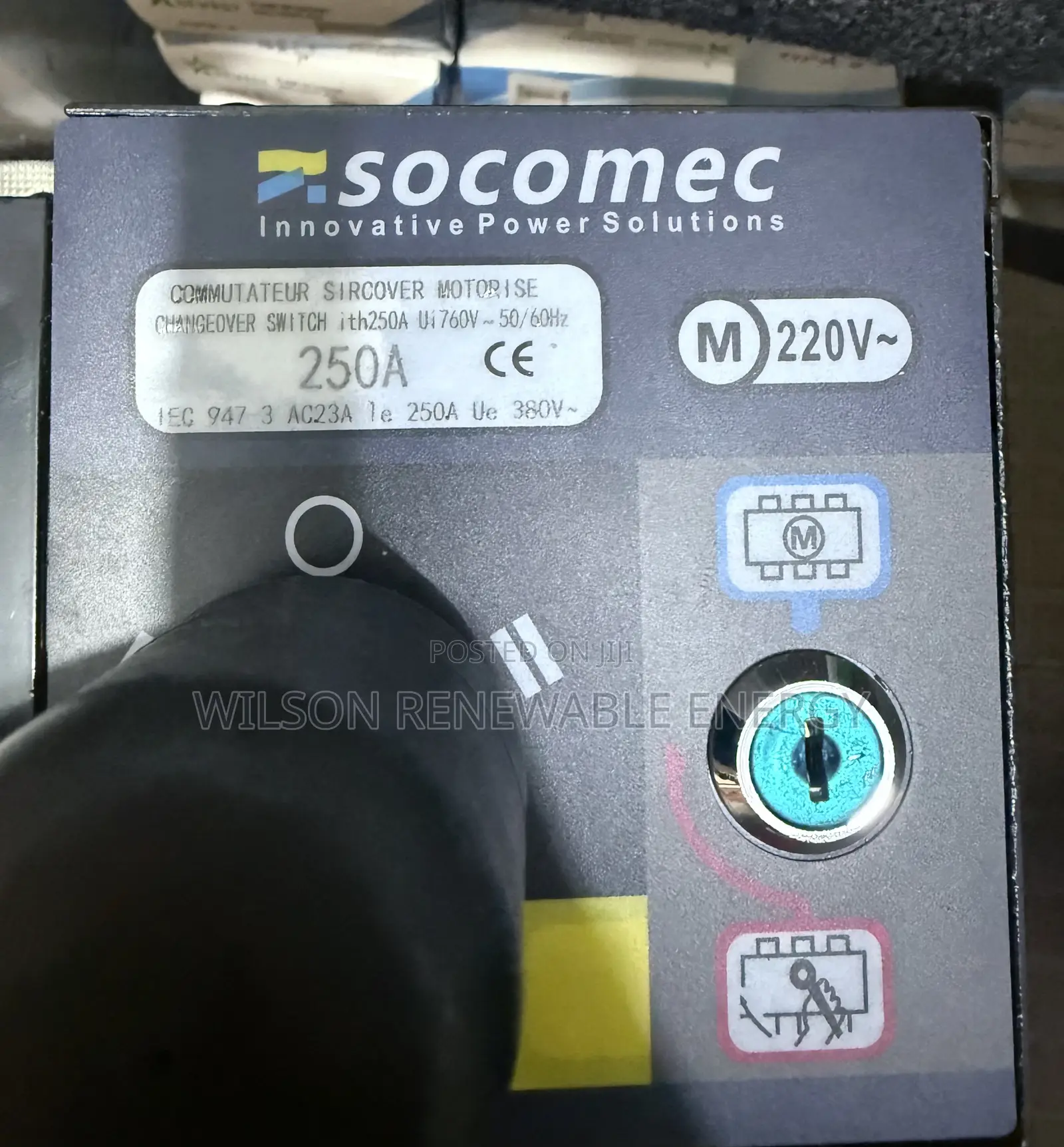 250a/4pole Socomec Automatic Change Over