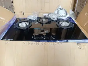 Polystar 3 Burner Built-in/Inbuilt Gas Hob With Tempered Glass -Jy3802