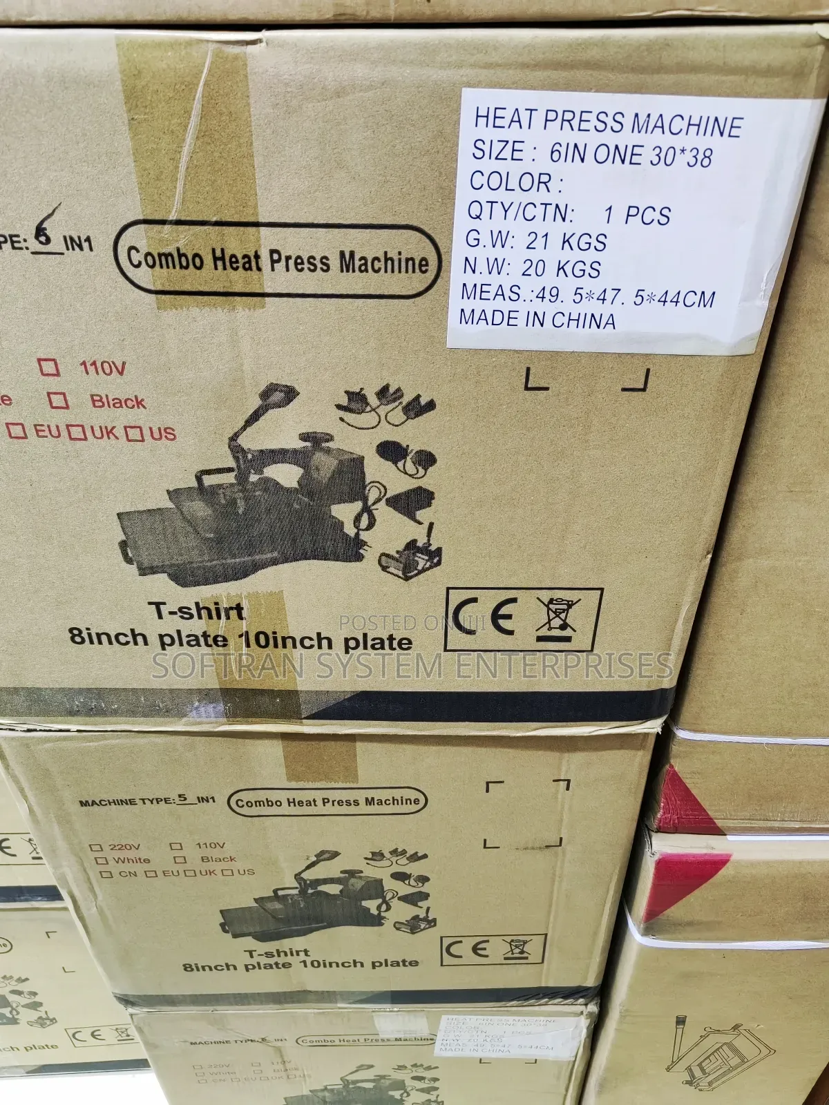Combo Heat Press Machine 6in 1